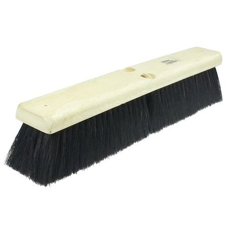 Weiler 16" Medium Sweep Floor Brush Black Tampico Fill 42006